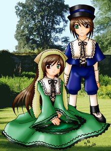 Rating: Safe Score: 0 Tags: 2girls blue_dress brown_hair dress frills green_dress green_eyes hat head_scarf heterochromia image long_hair long_sleeves looking_at_viewer multiple_girls outdoors pair red_eyes siblings sisters souseiseki suiseiseki top_hat tree twins very_long_hair User: admin