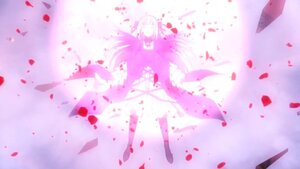 Rating: Safe Score: 0 Tags: 1girl cherry_blossoms image long_hair petals pink_hair solo striped suigintou vertical_stripes User: admin