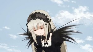 Rating: Safe Score: 0 Tags: 1girl auto_tagged black_dress black_ribbon closed_mouth cloud day detached_collar dress expressionless frills hairband image long_hair long_sleeves red_eyes silver_hair sky solo suigintou wings User: admin