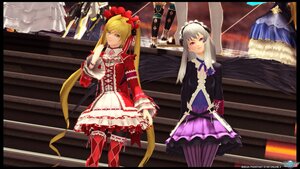 Rating: Safe Score: 0 Tags: 2girls blonde_hair blue_eyes dress frills hairband image letterboxed long_hair multiple_girls pair pantyhose shinku silver_hair striped striped_legwear suigintou twintails User: admin