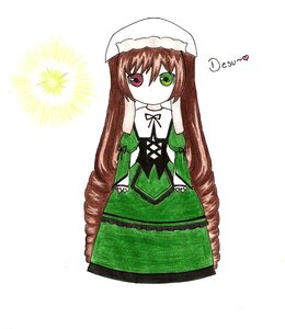 Rating: Safe Score: 0 Tags: 1girl brown_hair dress green_dress green_eyes hat head_scarf heterochromia image long_hair long_sleeves looking_at_viewer red_eyes simple_background solo standing suiseiseki very_long_hair white_background User: admin