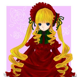 Rating: Safe Score: 0 Tags: 1girl auto_tagged blonde_hair blue_eyes bonnet bow bowtie dress drill_hair flower frills green_bow image long_hair long_sleeves looking_at_viewer red_dress rose shinku solo twin_drills twintails User: admin