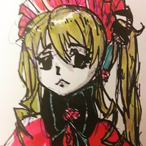 Rating: Safe Score: 0 Tags: 1girl blonde_hair bow eyepatch flower image jewelry portrait red_flower red_rose rose shinku simple_background solo User: admin
