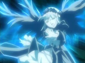 Rating: Safe Score: 0 Tags: 1girl blue_theme dress floating_hair frills image long_hair long_sleeves solo suigintou User: admin