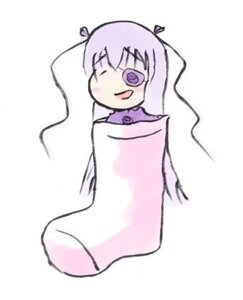 Rating: Safe Score: 0 Tags: 1girl barasuishou blush blush_stickers image long_hair long_sleeves looking_at_viewer one_eye_closed purple_eyes simple_background smile solo white_background User: admin