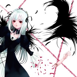 Rating: Safe Score: 0 Tags: 1girl akamaru albino bad_id bad_pixiv_id black_dress black_wings blood blush doll_joints dress feathers flower frills hairband image joints juliet_sleeves lolita_hairband long_hair long_sleeves looking_at_viewer lying petals puffy_sleeves red_eyes ribbon rose rozen_maiden silver_hair solo suigintou white_hair wings User: admin