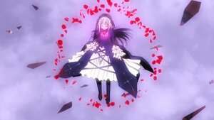 Rating: Safe Score: 0 Tags: 1girl black_dress black_wings closed_eyes dress flower frills full_body hairband image long_hair long_sleeves lying petals ribbon silver_hair solo suigintou wings User: admin
