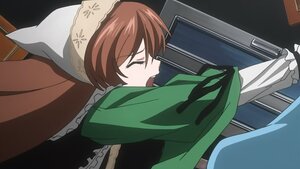 Rating: Safe Score: 0 Tags: 1girl apron brown_hair closed_eyes frills head_scarf image open_mouth solo suiseiseki User: admin