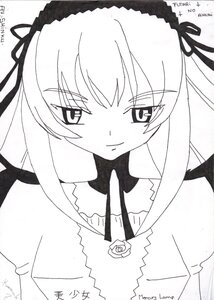 Rating: Safe Score: 0 Tags: 1girl artist_name closed_mouth dated dress flower frills greyscale hairband image lolita_hairband long_hair long_sleeves looking_at_viewer monochrome ribbon rose signature simple_background solo suigintou twitter_username upper_body white_background wings User: admin