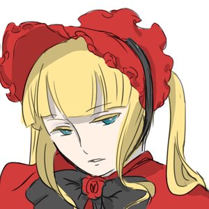 Rating: Safe Score: 0 Tags: 1girl blonde_hair blue_eyes bonnet bow flower image long_hair looking_at_viewer portrait red_flower red_rose rose shinku simple_background solo twintails white_background User: admin