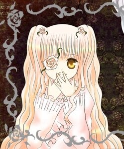 Rating: Safe Score: 0 Tags: 1girl bangs blonde_hair covered_mouth covering_mouth flower image kirakishou long_hair long_sleeves looking_at_viewer pink_hair rose solo thorns upper_body vines white_flower white_rose yellow_eyes User: admin