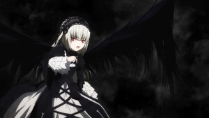 Rating: Safe Score: 0 Tags: 1girl black_dress black_wings dress frills gothic_lolita hairband image lolita_fashion lolita_hairband long_sleeves looking_at_viewer open_mouth red_eyes solo suigintou wings User: admin