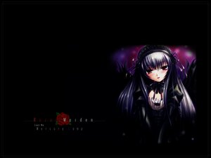 Rating: Safe Score: 0 Tags: 1girl black_dress blush dress flower hairband image letterboxed long_hair long_sleeves looking_at_viewer red_flower red_rose rose solo suigintou wings User: admin