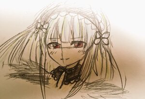 Rating: Safe Score: 0 Tags: 1girl bangs closed_mouth eyebrows_visible_through_hair image long_hair looking_at_viewer red_eyes ribbon smile solo suigintou User: admin