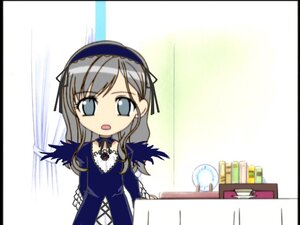 Rating: Safe Score: 0 Tags: 1girl :o artist_request black_dress black_wings book chibi choker crossover cup dress flower fusion hairband image indoors letterboxed lolita_hairband long_hair long_sleeves looking_at_viewer maria-sama_ga_miteru noto_mamiko open_mouth parody plate ribbon rose rozen_maiden silver_hair solo standing suigintou table tablecloth teacup third-party_edit toudou_shimako voice_actor_connection wings User: admin