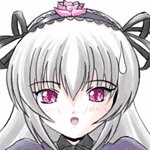 Rating: Safe Score: 0 Tags: 1girl bangs blush bow eyebrows_visible_through_hair image looking_at_viewer mosaic_censoring pixel_art portrait red_eyes ribbon silver_hair simple_background solo suigintou white_background User: admin