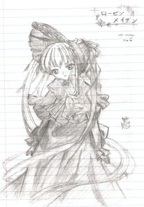 Rating: Safe Score: 0 Tags: 1girl dress full_body image kirisame_marisa long_sleeves looking_at_viewer monochrome shinku simple_background sketch solo standing white_background User: admin