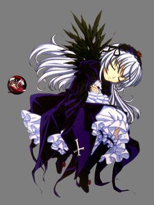 Rating: Safe Score: 0 Tags: 1girl black_wings boots closed_eyes dress frilled_sleeves frills full_body hairband image lolita_hairband long_hair long_sleeves rose silver_hair simple_background solo suigintou very_long_hair white_background wings User: admin