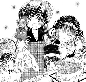 Rating: Safe Score: 0 Tags: :d ^_^ blush bonnet closed_eyes dress food greyscale hairband hina_ichigo image kanaria lolita_hairband long_sleeves monochrome multiple multiple_girls open_mouth shinku siblings smile suigintou suiseiseki tagme User: admin