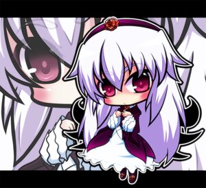 Rating: Safe Score: 0 Tags: 1girl amagiku black_border blush chibi commentary_request dress flower frills hairband image letterboxed long_hair long_sleeves red_eyes red_flower red_rose rose rozen_maiden silver_hair solo suigintou very_long_hair white_hair windowboxed wings zoom_layer User: admin
