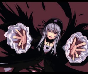 Rating: Safe Score: 0 Tags: 1girl bad_id bad_pixiv_id black_dress black_wings detached_collar dress flower frilled_sleeves frills hairband image letterboxed long_hair long_sleeves looking_at_viewer open_mouth outstretched_arm outstretched_arms outstretched_hand purple_eyes reaching rozen_maiden silver_hair solo spread_arms suigintou wings yuuji_(and) User: admin