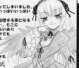 Rating: Safe Score: 0 Tags: 1girl detached_collar dress frills greyscale hairband image lolita_hairband long_hair long_sleeves looking_at_viewer monochrome ribbon smile solo suigintou upper_body very_long_hair wings User: admin