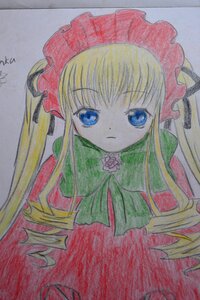 Rating: Safe Score: 0 Tags: 1girl blonde_hair blue_eyes bonnet bow bowtie dress drill_hair flower hat image long_hair long_sleeves looking_at_viewer marker_(medium) photo pink_flower pink_rose rose shinku simple_background solo traditional_media twintails very_long_hair User: admin