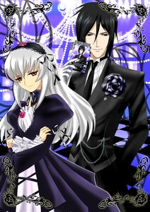 Rating: Safe Score: 0 Tags: 1boy 1girl auto_tagged black_hair black_wings dress flower frills hairband image long_hair long_sleeves looking_at_viewer red_eyes rose smile solo suigintou wings User: admin