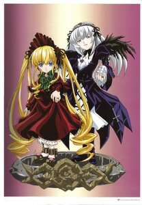 Rating: Safe Score: 0 Tags: 2girls black_wings blonde_hair blue_eyes bow dress drill_hair frills hairband image long_hair long_sleeves looking_at_viewer multiple_girls pair pink_eyes red_dress shinku silver_hair suigintou twintails very_long_hair wings User: admin