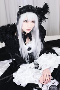 Rating: Safe Score: 0 Tags: 1girl bangs black_nails closed_mouth dress frills gothic_lolita hairband jewelry lace lips lolita_fashion long_hair long_sleeves looking_at_viewer ring solo suigintou upper_body white_hair User: admin