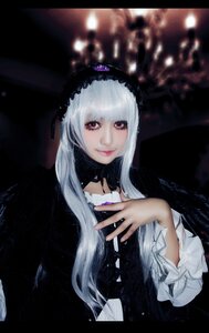 Rating: Safe Score: 0 Tags: 1girl bangs closed_mouth gothic_lolita hairband letterboxed lips lolita_fashion long_hair long_sleeves looking_at_viewer nail_polish red_eyes silver_hair smile solo suigintou upper_body User: admin