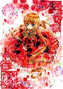 Rating: Safe Score: 0 Tags: 1girl auto_tagged blonde_hair blue_eyes dress drill_hair flower image long_hair looking_at_viewer red_dress red_flower red_rose rose rose_petals shinku smile solo very_long_hair User: admin