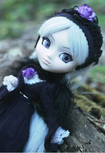 Rating: Safe Score: 0 Tags: 1girl blue_flower blurry blurry_background closed_mouth depth_of_field doll eyelashes flower frills fur_trim gothic_lolita hairband lolita_fashion lolita_hairband looking_at_viewer outdoors purple_flower purple_rose rose solo suigintou upper_body white_hair white_rose User: admin