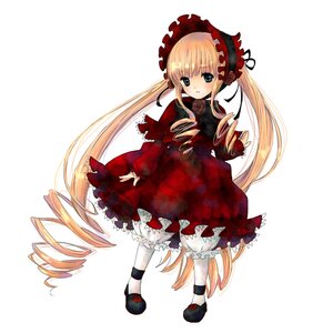 Rating: Safe Score: 0 Tags: 1girl blonde_hair bloomers blue_eyes bonnet bow dress drill_hair flower full_body image long_hair long_sleeves looking_at_viewer red_dress rose shinku shoes simple_background solo twintails underwear very_long_hair white_background User: admin