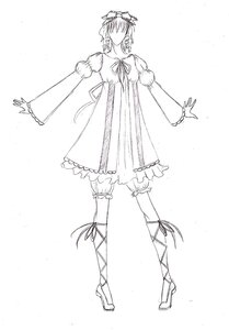 Rating: Safe Score: 0 Tags: 1girl cross-laced_footwear dress full_body fur_trim greyscale high_heels hinaichigo image long_sleeves monochrome ribbon shoes solo standing User: admin