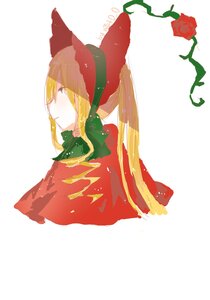 Rating: Safe Score: 0 Tags: 1girl blonde_hair blue_eyes bonnet closed_mouth flower hair_ribbon image long_hair profile red_flower red_rose ribbon rose shinku simple_background solo upper_body white_background User: admin