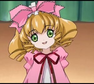 Rating: Safe Score: 0 Tags: 1girl :d blonde_hair bow dress drill_hair green_eyes hina_ichigo hinaichigo image letterboxed long_sleeves looking_at_viewer open_mouth pink_bow ribbon solo User: admin