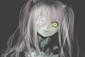 Rating: Safe Score: 0 Tags: 1girl animated animated_gif auto_tagged closed_mouth dark eyepatch face flower frills grey_theme grin hair_flower hair_ornament horror_(theme) image kirakishou long_hair looking_at_viewer meguru_(lashe) one-eyed pale_skin pink_hair rose rozen_maiden silver_hair simple_background smile solo teeth twintails two_side_up white_flower white_rose yellow_eyes User: admin