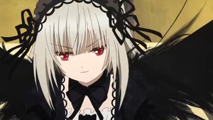 Rating: Safe Score: 0 Tags: 1girl bangs black_ribbon black_wings closed_mouth detached_collar dress hairband image long_hair looking_at_viewer red_eyes ribbon silver_hair smile solo suigintou wings User: admin