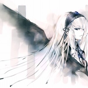 Rating: Safe Score: 0 Tags: 1girl bangs black_ribbon black_wings blue_eyes dress feathers flower frills hairband image lolita_hairband long_hair long_sleeves looking_at_viewer pale_skin ribbon rose silver_hair solo suigintou upper_body very_long_hair wings User: admin