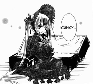 Rating: Safe Score: 0 Tags: 1girl blush dress greyscale image long_hair long_sleeves looking_at_viewer monochrome shinku solo suigintou twintails very_long_hair User: admin