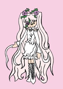 Rating: Safe Score: 0 Tags: 1girl absurdly_long_hair auto_tagged boots cross-laced_footwear dress flower full_body image kirakishou long_hair pink_background pink_hair plant simple_background solo standing very_long_hair vines white_footwear User: admin