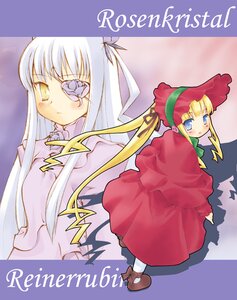 Rating: Safe Score: 0 Tags: 2girls :o artist_request barasuishou blonde_hair blue_eyes bonnet bow capelet dress flower flower_eyepatch full_body grey_hair hair_flower hair_ornament hair_ribbon image leg_ribbon long_hair long_sleeves looking_at_viewer multiple_girls pair red_dress ribbon rozen_maiden shadow shinku shoes sidelocks standing twintails two_side_up very_long_hair yellow_eyes User: admin