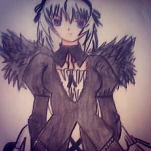 Rating: Safe Score: 0 Tags: 1girl black_wings cowboy_shot fur_trim hair_ribbon image long_sleeves looking_at_viewer purple_eyes ribbon solo standing suigintou wings User: admin