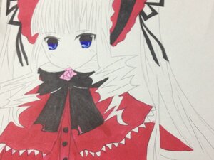 Rating: Safe Score: 0 Tags: 1girl blue_eyes bow dress flower frills image long_hair rose shinku simple_background solo upper_body very_long_hair User: admin