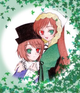 Rating: Safe Score: 0 Tags: 2girls :d brown_hair dress green_eyes head_scarf heterochromia image leaf long_hair long_sleeves looking_at_viewer multiple_girls open_mouth pair red_eyes short_hair siblings sisters smile souseiseki suiseiseki twins User: admin