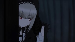 Rating: Safe Score: 0 Tags: 1girl bangs choker closed_mouth curtains dress eyebrows_visible_through_hair image long_sleeves looking_at_viewer red_eyes smile solo suigintou veil User: admin