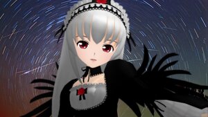 Rating: Safe Score: 0 Tags: 1girl auto_tagged black_dress black_ribbon black_wings blush detached_collar dress flower frills hairband image long_hair long_sleeves looking_at_viewer red_eyes rose silver_hair sky solo star_(sky) suigintou wings User: admin
