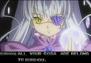 Rating: Safe Score: 0 Tags: 1girl bangs barasuishou closed_mouth copyright_name flower frills image letterboxed looking_at_viewer ribbon rose silver_hair solo yellow_eyes User: admin