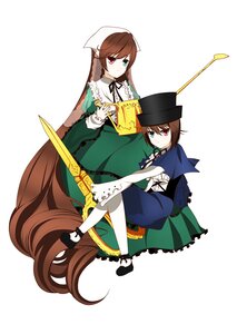 Rating: Safe Score: 0 Tags: 2girls blue_dress brown_hair dress frills green_dress green_eyes hat head_scarf heterochromia image long_hair long_sleeves looking_at_viewer multiple_girls pair red_eyes short_hair siblings sisters smile souseiseki suiseiseki twins very_long_hair watering_can white_legwear User: admin